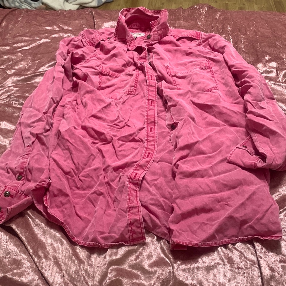 Women’s long sleeve button down shirt